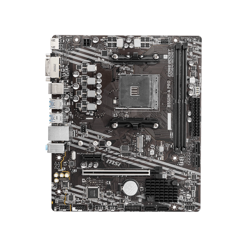 MSI MOTHERBOARD 550 (B550M A PRO) DDR4 (FOR AMD) view 2